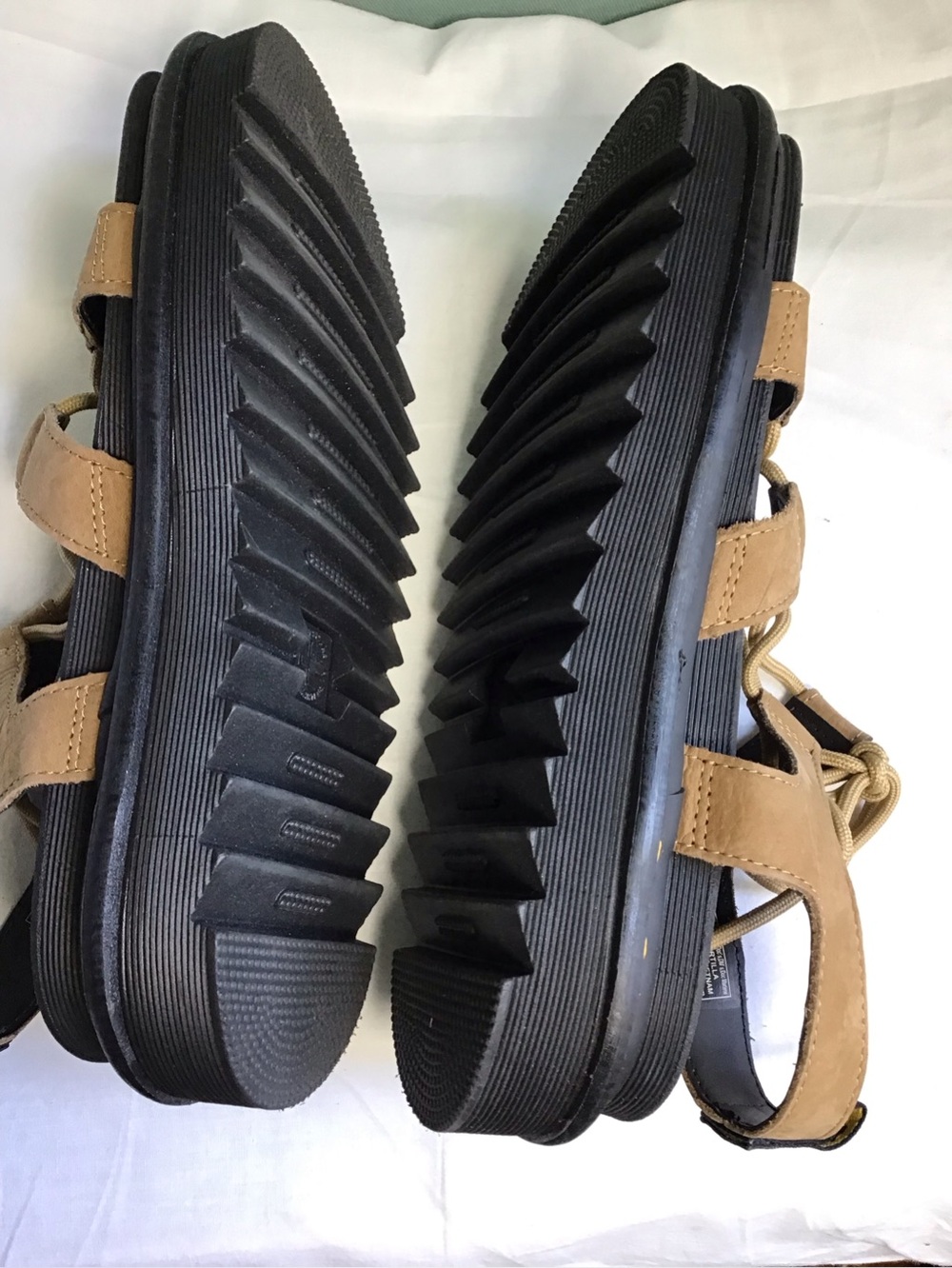 Dr. Martens Women’s Tan Lace-Up Platform Sandals - Picture 5 of 9